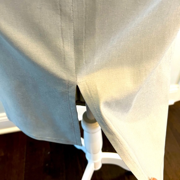 Max Studio High Waisted Pencil Skirt Stretch in Pale Grey Color Size Large - Picture 5 of 9